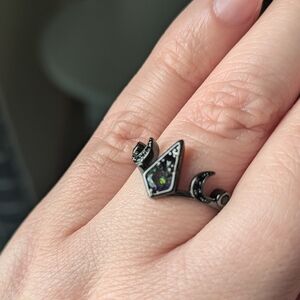 Black moon ring